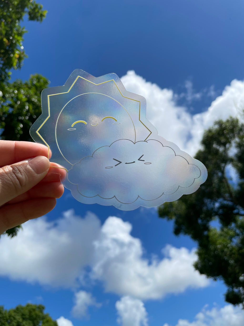 Sun and Raincloud Suncatcher