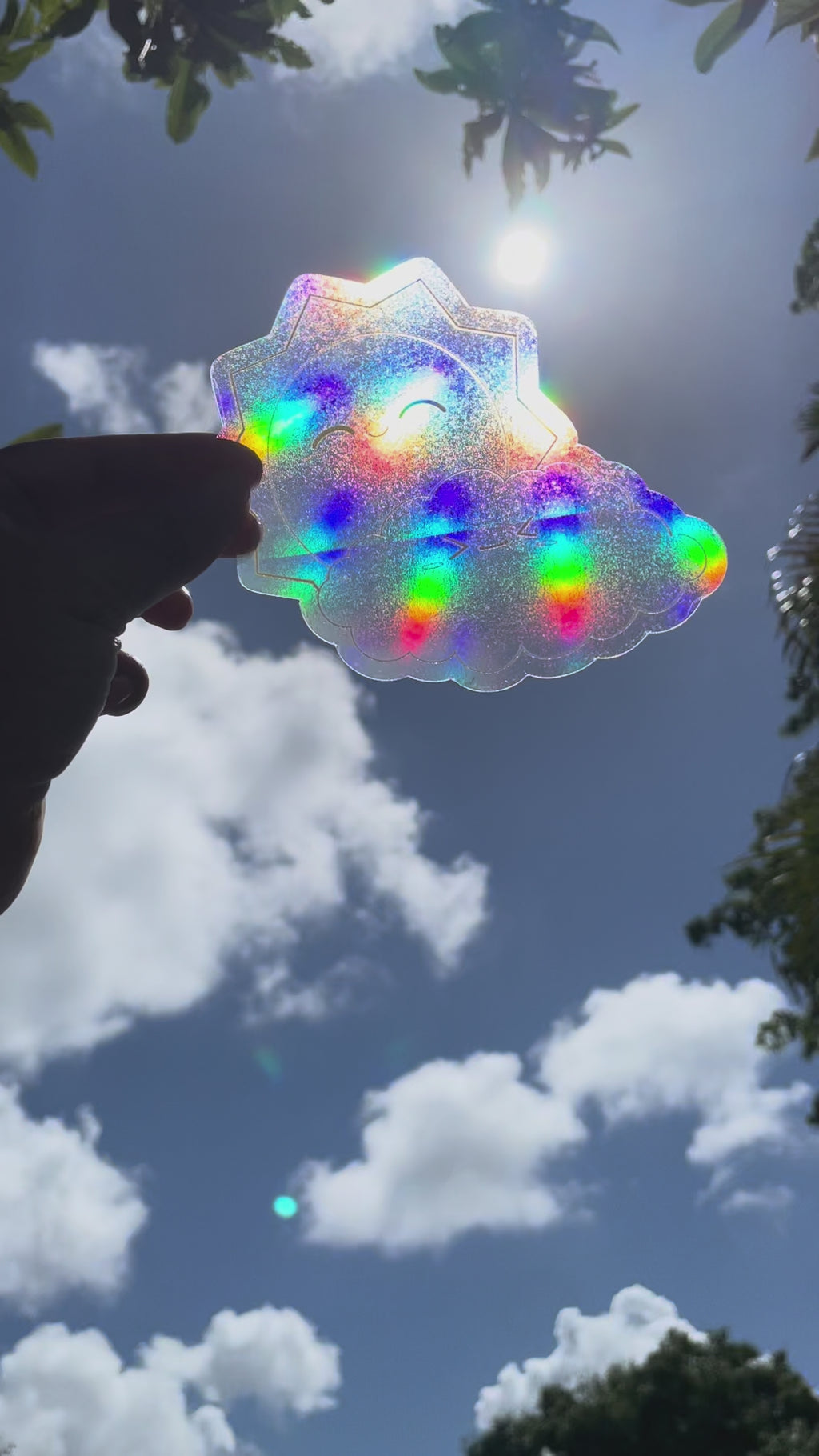 Sun and Raincloud Suncatcher